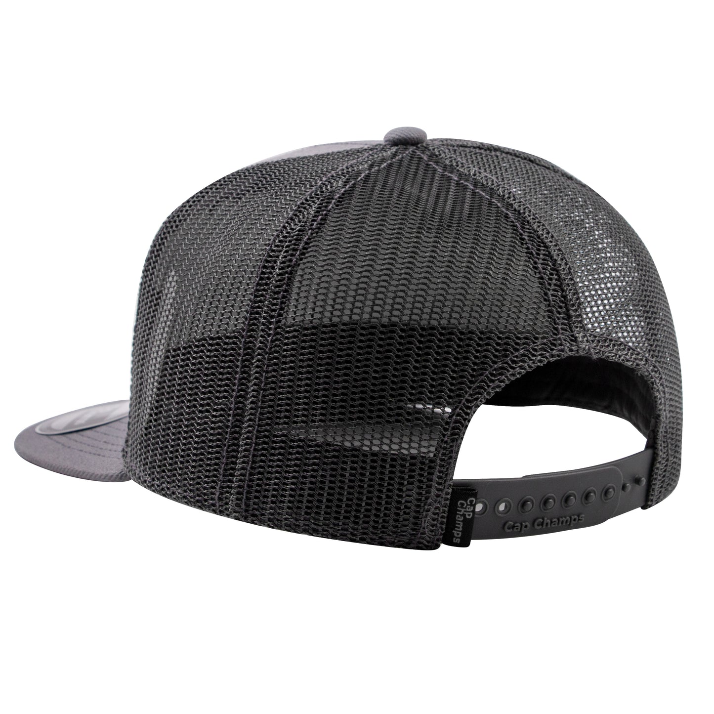 Classic Fit Mesh Snap Back Cap Leather Patch